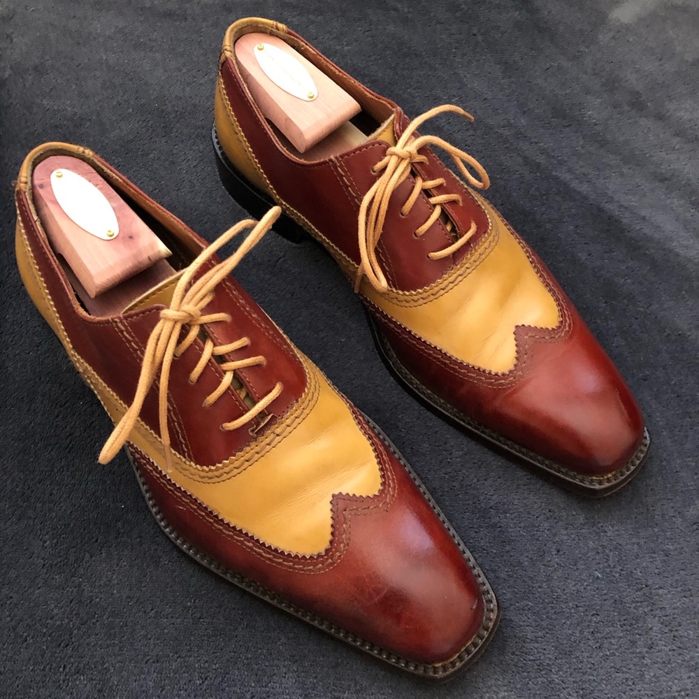 CALZOLERIA LAVORATE Oxford Dress Shoes Mens EU 39 or US 6.5 Made In Italy